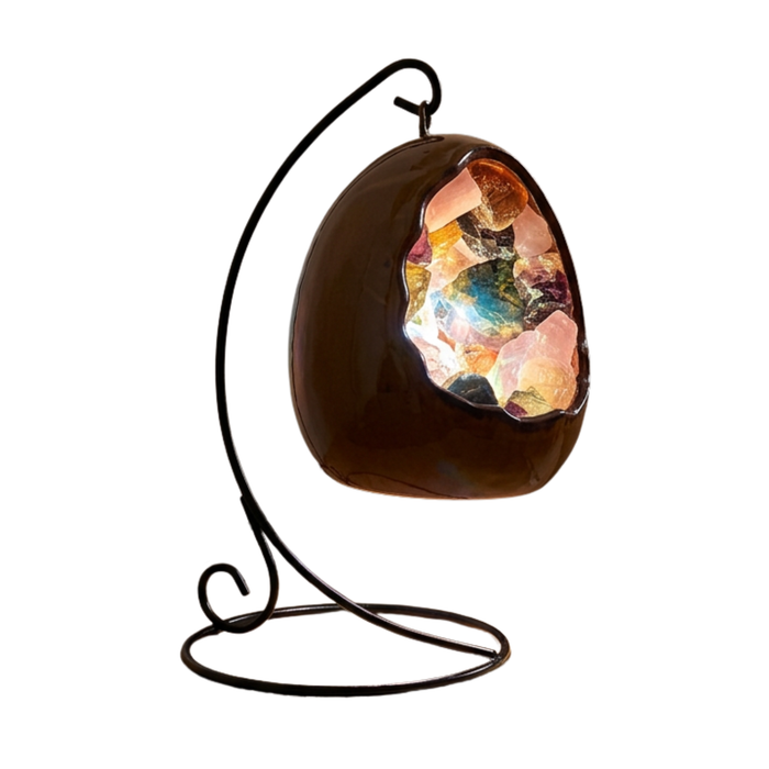 Gleneagles - LED Dinosaur Egg Lamp - Mixed Minerals
