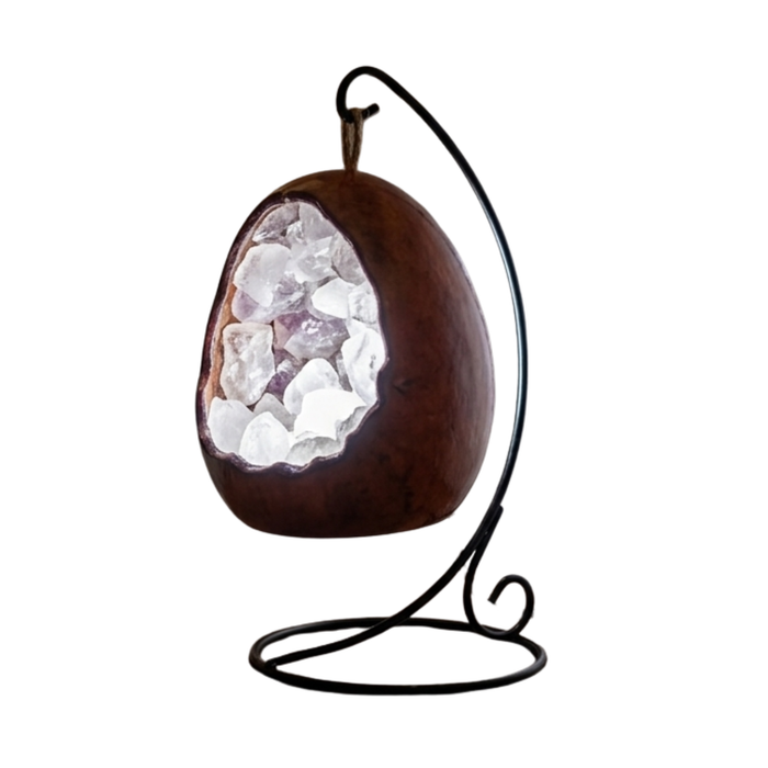 Gleneagles - LED Dinosaur Egg Lamp - Rock Quartz