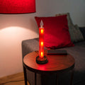 Gleneagles - Moving Stars Red LED USB Glass Candle