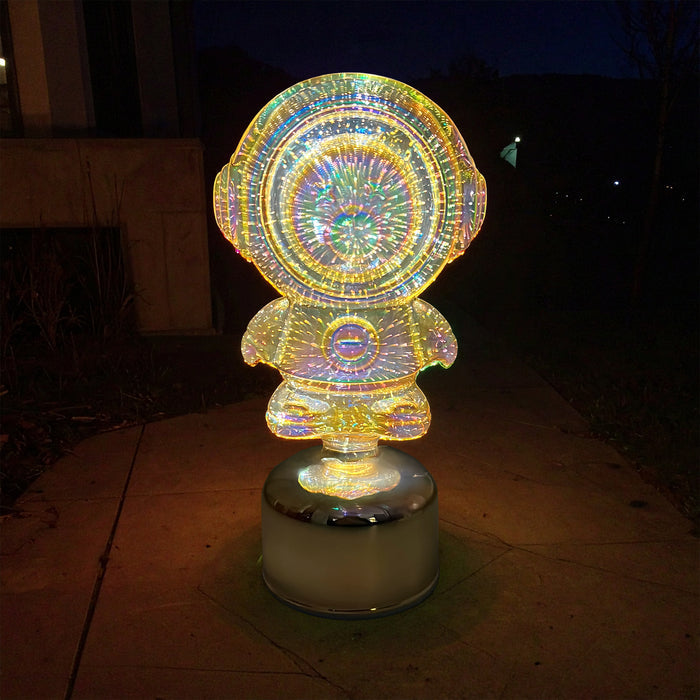 Gleneagles - Rotating Gold Bear Battery Lamp