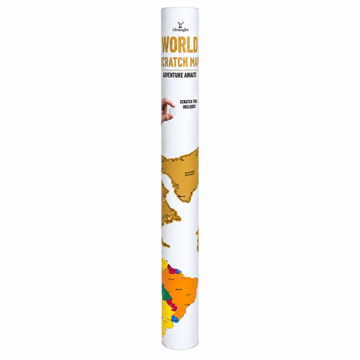 Gleneagles - Travel Scratch World Map - White