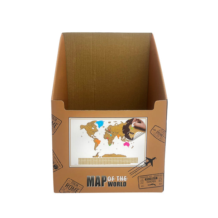 Gleneagles - Travel Scratch World Map - White