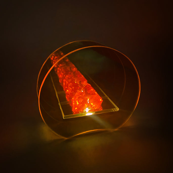 Gleneagles Gold Round Infinity Flame - LED USB Lamp