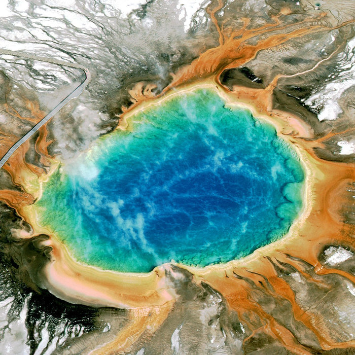 Grand Prismatic Spring - high resolution space images - Sky Image Lab