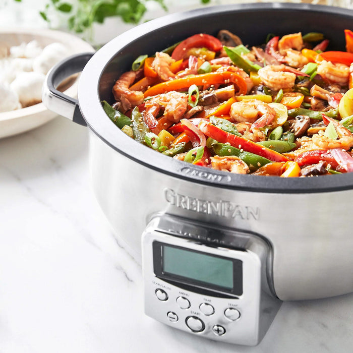 GreenPan Multicooker / Omnicooker - 5.7 Liter - RVS - Keramische anti-aanbaklaag