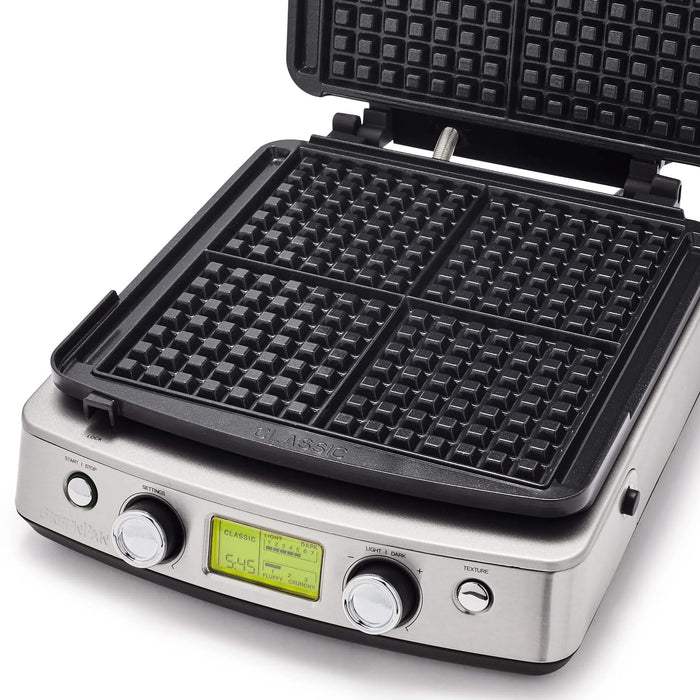 GreenPan Wafelijzer - Black - inclusief 2 sets wafelplaten - Keramische anti-aanbaklaag