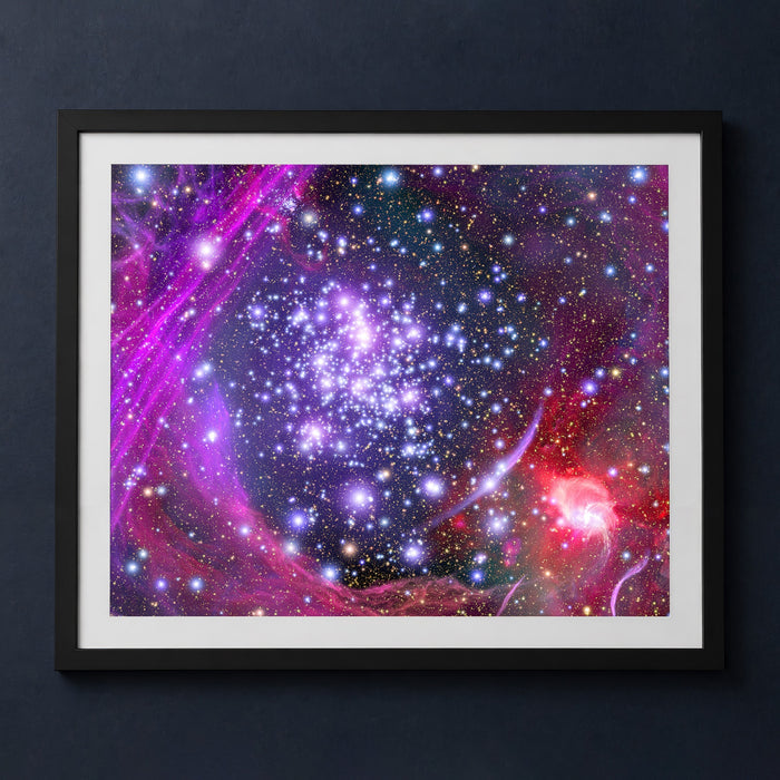 Framed print mockup — Heavy Massive Stars