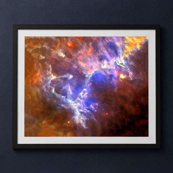 Framed print mockup — Herschel Pillars of Creation
