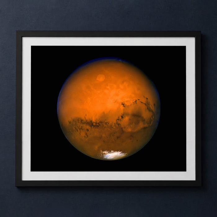 Framed print mockup — Hubble Closest Mars