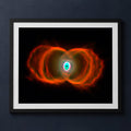 Framed print mockup — Hubble Hourglass Nebula