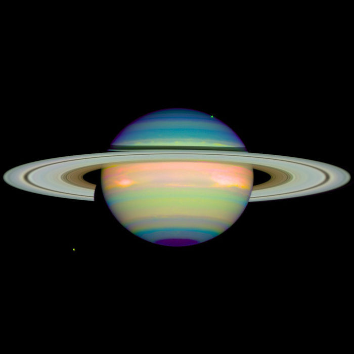 Infrared Saturn - high resolution space images - Sky Image Lab