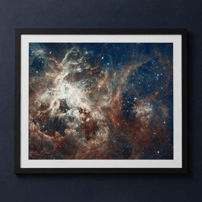 Framed print mockup — Interior of Tarantula Nebula