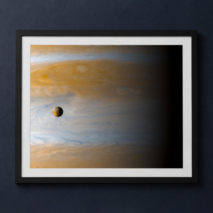 Framed print mockup — Io: Moon over Jupiter