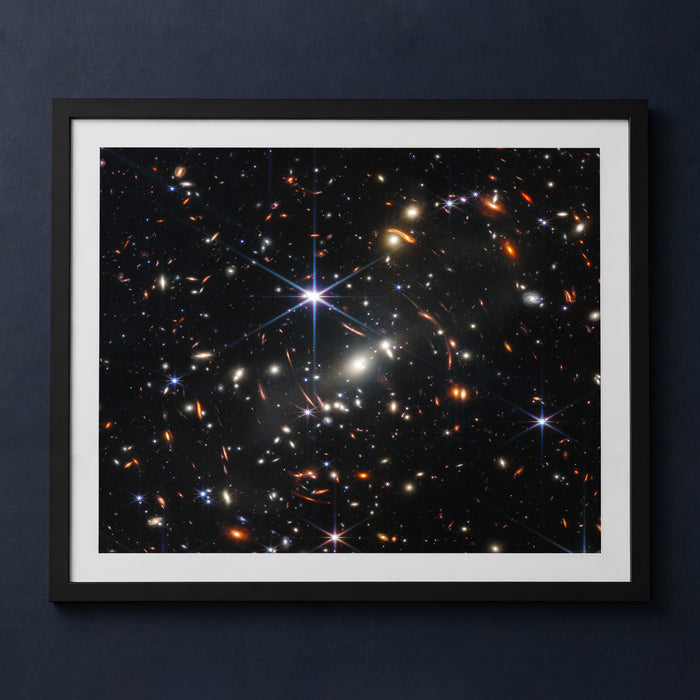 Framed print mockup — James Webb New Deep Field