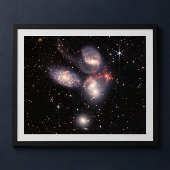 Framed print mockup — James Webb Stephan's Quintet