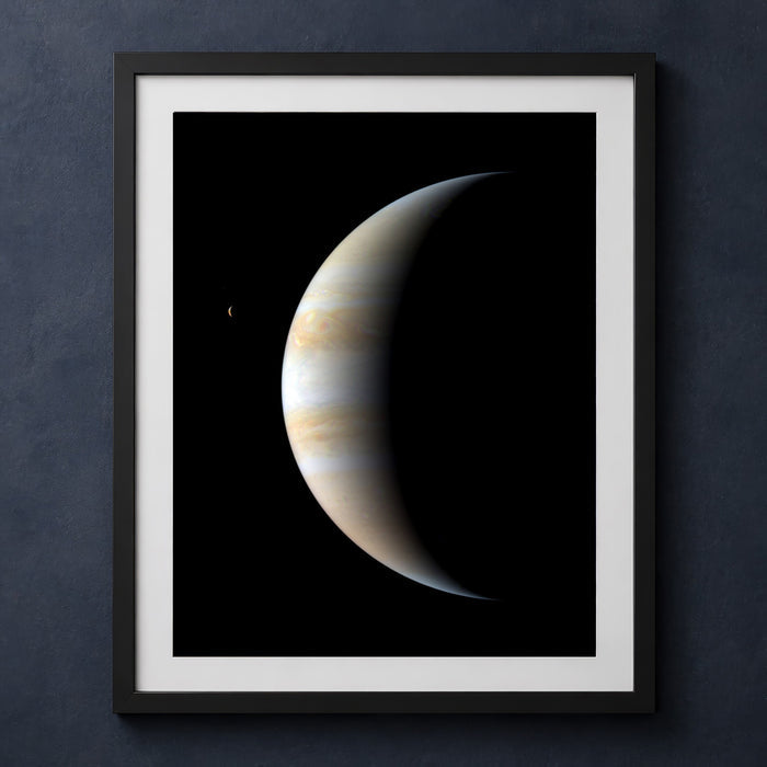 Framed print mockup — Jupiter In Shadow