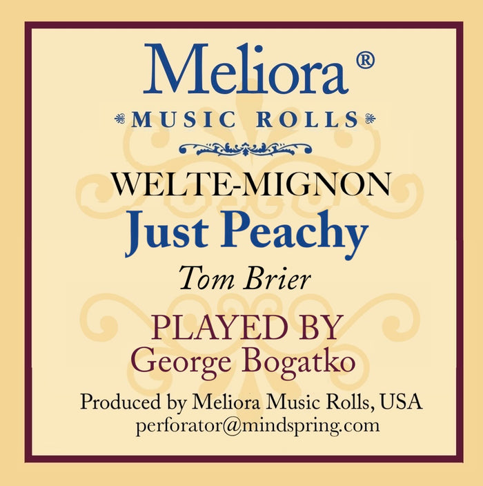 "Just Peachy" composed and played by Tom Brier