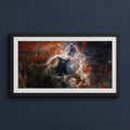 Framed print mockup — JWST Tarantula Panorama