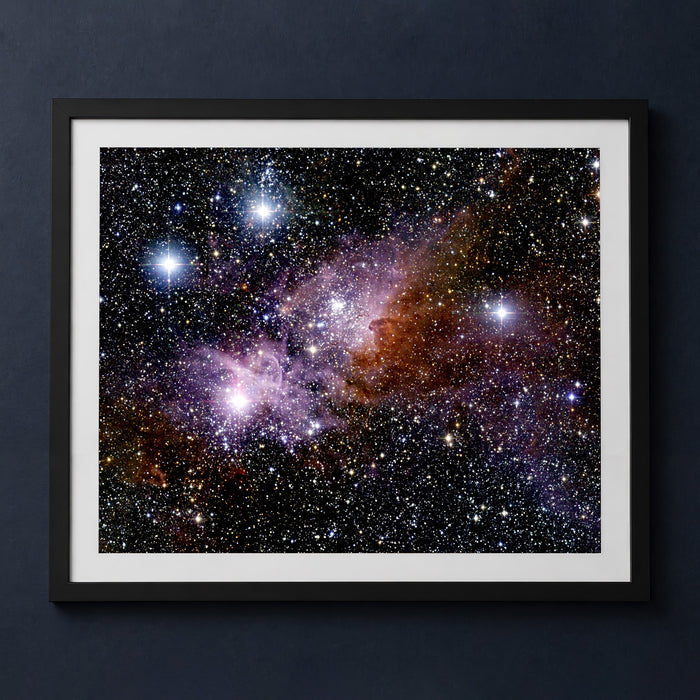 Framed print mockup — Keyhole Nebula