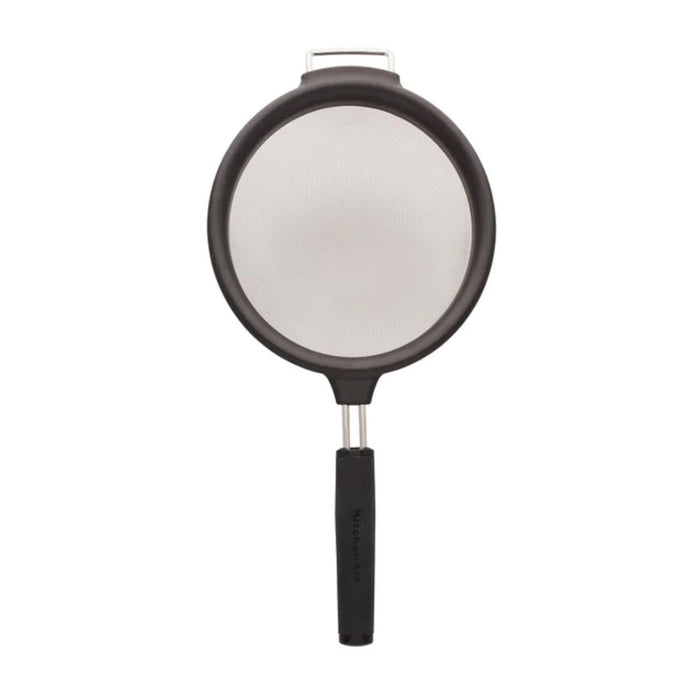 KitchenAid Soft Touch Stainless Steel Strainer - Black