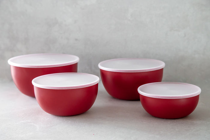 KitchenAid Vershoudbakjes / Kommen Core Keizerrood - met deksels - 4 Stuks