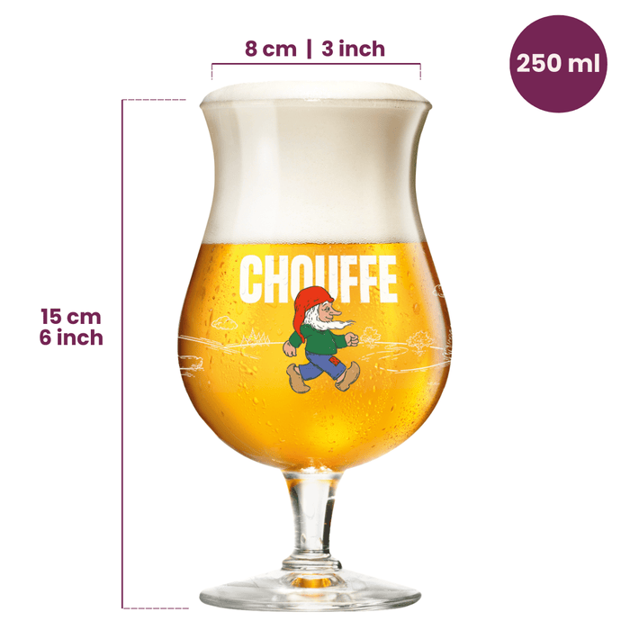 La Chouffe Bierglazen - 250 ml - 6 stuks