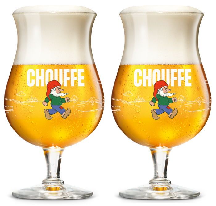 La Chouffe Bierglazen - 330 ml - 2 stuks