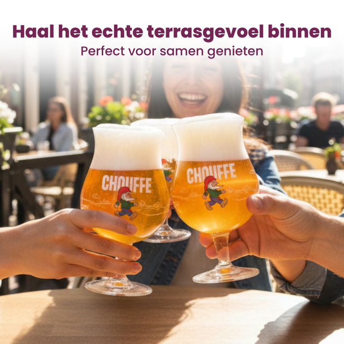 La Chouffe Bierglazen - 330 ml - 2 stuks