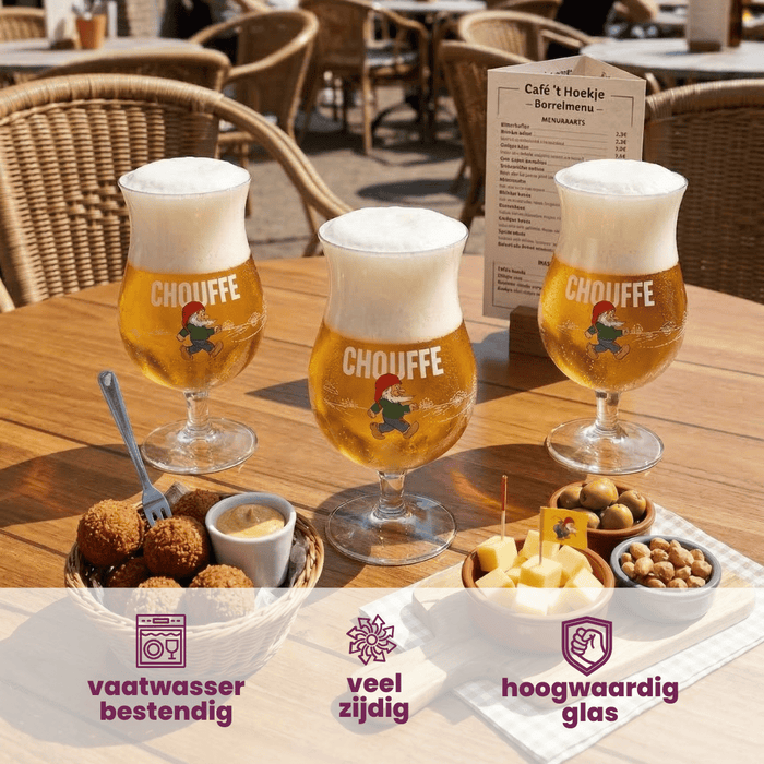 La Chouffe Bierglazen - 330 ml - 6 stuks