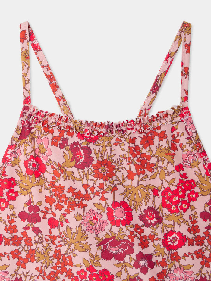 Bonpoint - Laika one-piece swimsuit with pink flowers in Liberty fabric - view 3
