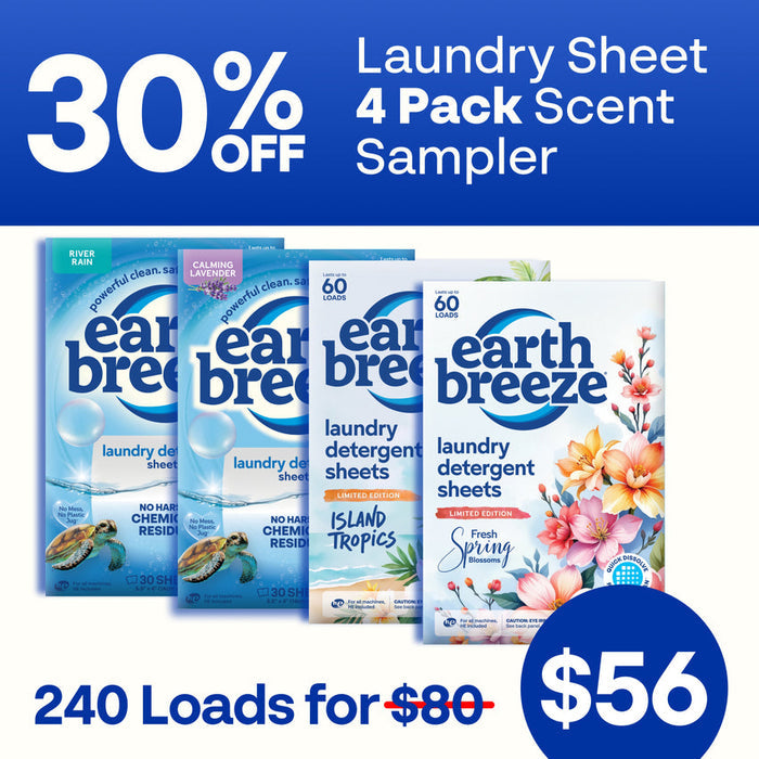 Laundry Sheet Scent Sampler - 4 Pack