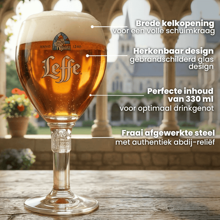 Leffe Bierglazen - 330 ml - 4 stuks