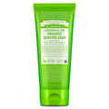 A green tube labeled Dr. Bronners Lemongrass Lime Organic Shaving Soap features bold text on smooth, moisturizing fair trade ingredients. It includes instructions for application, detailed organic ingredients, and the companys ethical mission statement [7 oz]
