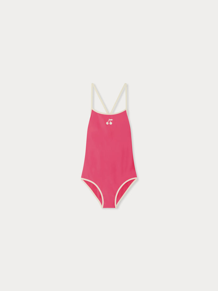 Bonpoint - Loola neon pink one-piece swimsuit - view 1