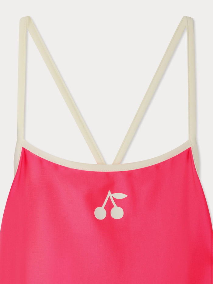 Bonpoint - Loola neon pink one-piece swimsuit - view 3