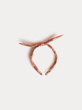 Bonpoint - Lorette pink headband in Liberty organic cotton poplin fabric - view 1
