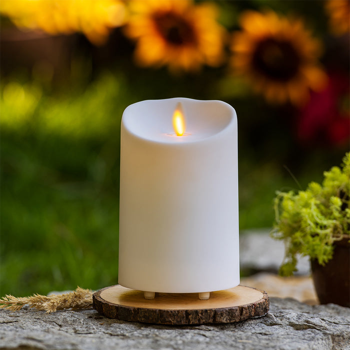 Luminara Ivory Pillar - Outdoor 3.25" x 5.15"