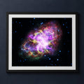 Framed print mockup — M1 Crab Nebula