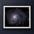 Framed print mockup — M101 Gendler Pinwheel