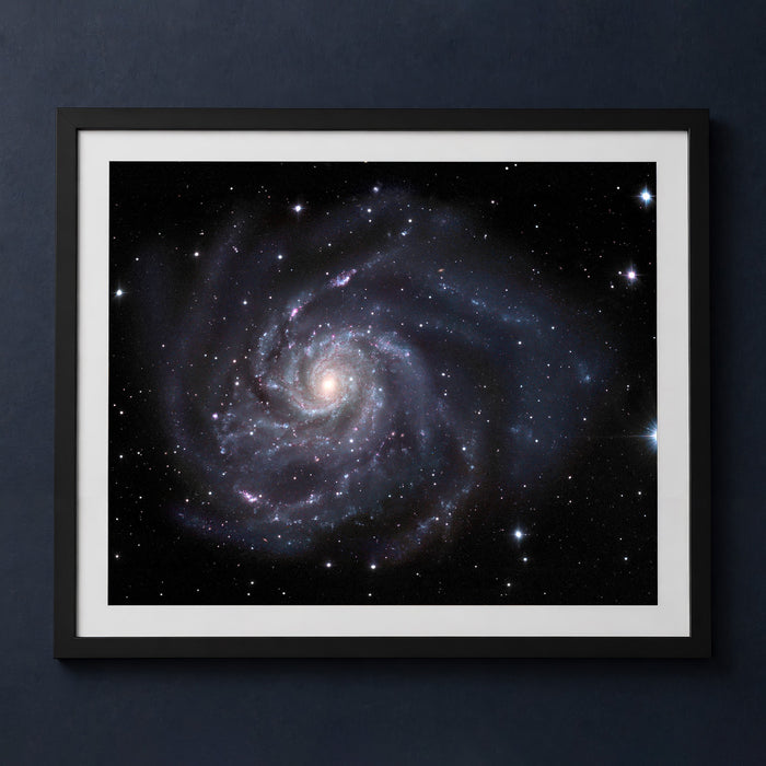 Framed print mockup — M101 Gendler Pinwheel