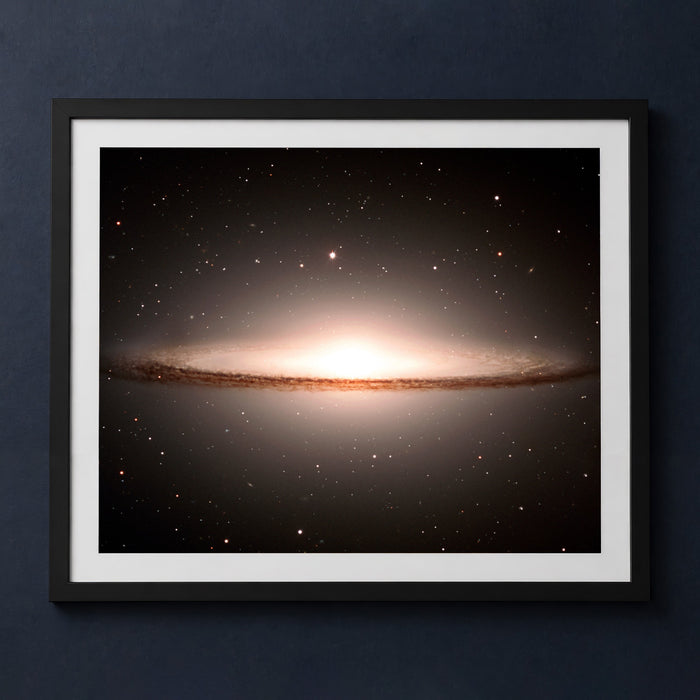 Framed print mockup — M104 Fine Shades of a Sombrero