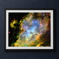 Framed print mockup — M16 Inside the Eagle Nebula