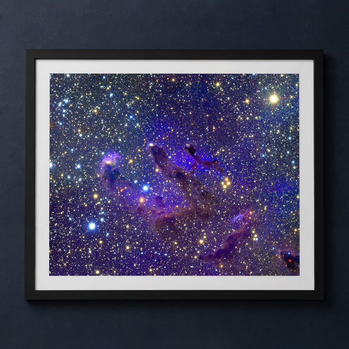 Framed print mockup — M16 Widefield Eagle Nebula