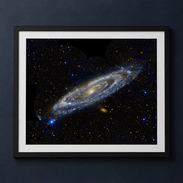 Framed print mockup — M31 Andromeda by GALEX