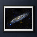 Framed print mockup — M31 Andromeda by GALEX