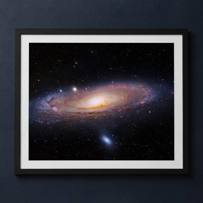 Framed print mockup — M31 Andromeda Galaxy
