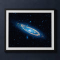 Framed print mockup — M31 Andromeda in Infrared