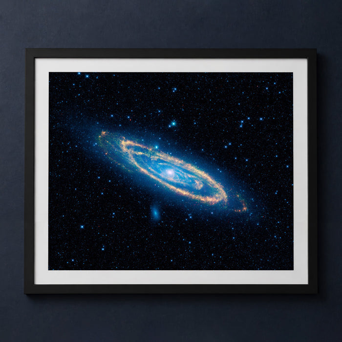 Framed print mockup — M31 Andromeda in Infrared