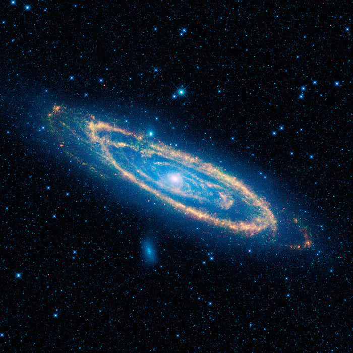 M31 Andromeda in Infrared - high resolution space images - Sky Image Lab