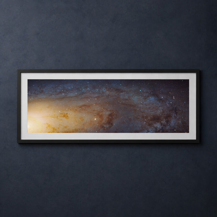 Framed print mockup — M31 Hubble High Definition Andromeda Galaxy